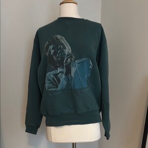 Anine Bing Bowie Sweatshirt with Graphic Print